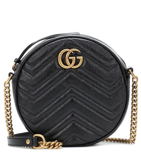 gucci round bag black|gucci round crossbody bag.